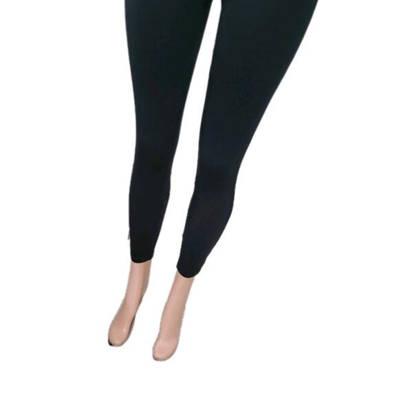 Spanx‎ Ponte Ankle Leggings Women's Size Medium Petite Black Slimming Shaping - Picture 3 of 13